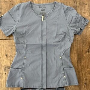 Jaanuu Scrub Set - Heather Gray size small